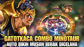 GATOTKACA EXP COMBO MINOTAUR  - BEST GAMEPLAY- MLBB BUILD GLOBAL