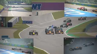 Hamilton vs Gasly and Leclerc Alonso drops a stincker Austrian grand prix season 4Race11 Red flag+Sc