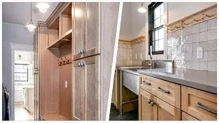 75 Traditional Laundry Room With Multicolored Backsplash Design Ideas You'll Love ⭐️