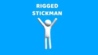Simple Low Poly Stickman Character - 3D model Low-poly 3D model