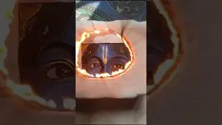 Lord Krishna Fire Art   #How to create a fire art?