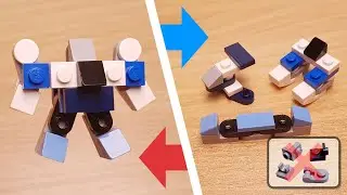 Mini Lego Brick Train, Plain, Robot Transformer Combeiner - Mini PTB301 #Lego #MOC