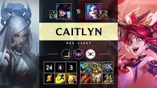 Caitlyn ADC vs Jinx: Triple Kill, Legendary - KR Master Patch 14.16