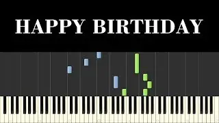 ♪ Easy Piano Tutorial: Happy Birthday