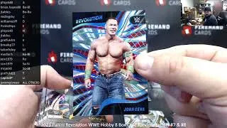 6/18/2023 2023 Panini Revolution WWE Hobby 8 Box Case Random Letters #7 & #8