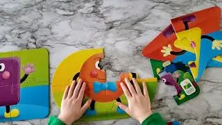 My First Puzzle Set 4-In-A-Box Shapes 🟠🟪🔺️ by The Learning Journey - 3 years old