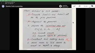 SS: Lecture #2 on Syntax Analysis Phase of a Compiler, SLR Parser