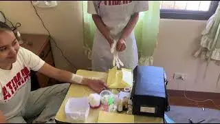 RETURN DEMONSTRATION - BAG TECHNIQUE, WOUND CARE, URINE TESTING, DONNING AND DOFFING PPE  n
