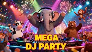 All Animals DJ Party 🎧 | Mega Finale Kids Song | Animal Dance Cartoon Hindi