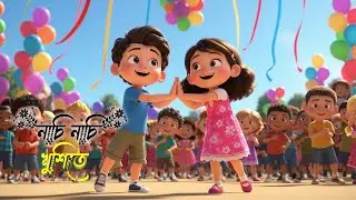 নাচি নাচি খুশিতে | Bangla Kids Dance Song | Rupkothar Aschol kids 