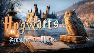 A Quiet Winter Night at Hogwarts 🕯️ Enchanted Ambience & Magical Music