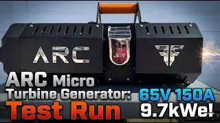 ARC Micro Turbine Birth: Raw Test &ndash; 9.7 kW Peak Power on Diesel/Jet-A (Gold Exhaust Moment!)