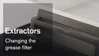 Changing the grease filter in the Gaggenau table ventilation 200 series | Gaggenau