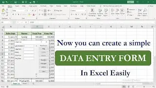 Create User form in Excel | Create Data Entry Form in Excel (No VBA)