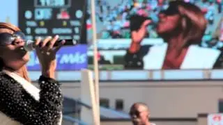 Le'Andria Johnson Sings National Anthem JSU Homecoming 2012