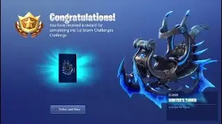 Fortnite: Unlocking Winter's Thorn Glider!!