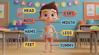 LittleCocoBee | Body Parts for Kids 🖐️👂 | Learn Head, Hands & More