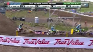 Thunder Valley 250 Moto 1: Final-laps battle
