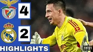 Benfica Vs Real Madrid (4-2) highlights || UEFA CHAMPIONS LEAGUE #championsleague #fifa #football 