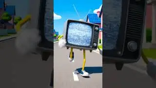 Running TV | Absurd Funny 3D Animation #TVAnimation #AbsurdShorts #FunnyCartoon #Weird3D