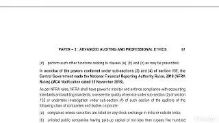 Audit RTP NOV 2019 | CA FINAL