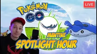 Mantine Spotlight Hour Live | Pokemon GO