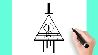 How to draw Bill Cipher - Gravity Falls