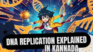 DNA Replication ಸುಲಭವಾಗಿ| Anime Explanation in Kannada#animatedbiology#biologybasics#dnacreations
