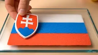 Edible Sand Art Flags ASMR | Oddly Satisfying National Flag Creations Ep. 8