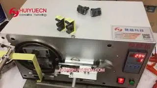 Plastic laminating machine -  semi automatic magnetic core assembly adhesive machine video