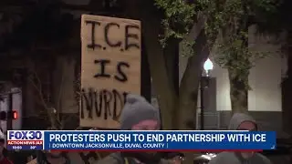 Jacksonville protestors demand local law enforcement to end agreements with ICE