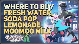 Where to buy Fresh Water, Soda Pop, Lemonade, Moomoo Milk Pokemon Legends Z-A