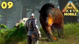 I Tame This High Level Dire Bear | Ark Mobile The Redwood -9