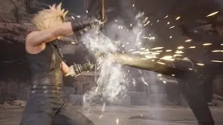 Cloud and Aerith vs Rude FINAL FANTASY VII REMAKE