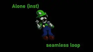 Alone V2 instrumental extended 1 hour FNF Mario's Madness V2