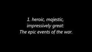 What Does The Word EPIC Mean?