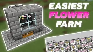 Minecraft Grass Flower Farm Tutorial | Unlimited Pink Petals & Wildflowers