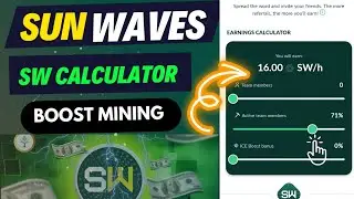 sunwaves boost mining speed | sunwaves 3 big updates| how to withdraw?