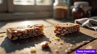 Crunchy Sesame Brittle Snapping in Half &mdash; Golden Crumbs Everywhere!