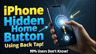 iPhone Hidden Home Button Trick Using Back Tap | iPhone Double Back Tap to Go |  Home Button Trick