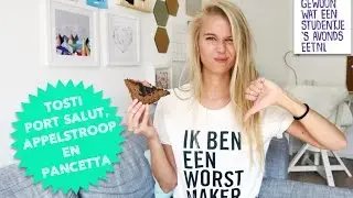 Tosti appelstroop, kaas en pancetta - GEWOON WAT EEN STUDENTJE 'S AVONDS EET
