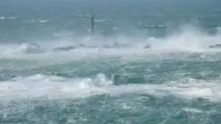 Longships Lighthouse, morning storms , 10th March 2008