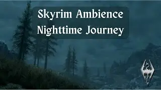 Skyrim Ambience | Nighttime Journey Through Wilderness