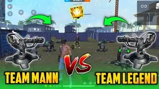 FREE FIRE || MINI TURRETS VS MINI TURRETS || TEAM MANN VS TEAM LEGEND || OP GAMEPLAY || #tsgarmy