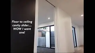Full height CUSTOM cavity sliding door in a House Extension