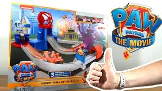 COOL! PAW PATROL THE MOVIE LIVE! | LIBERTY TOTAL CITY RESCUE SET! Featuring Liberty and Marshall