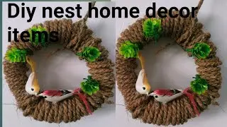 Beutiful diy 🐦bird nest wall hanging ideas # Nest # wall hanging home decor items