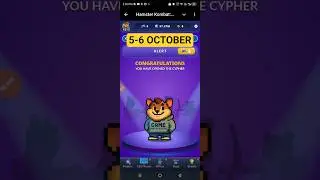Hamster Kombat Dev Game Daily Cipher 5 October | Hamster Kombat Daily Cipher Code | Daily Combo