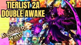 LES MEILLEURS DOUBLE ÉVEIL (2A) À MONTER ! TIERLIST 2024 À JOUR ! (Summoners war)