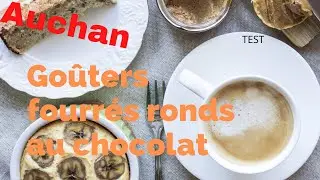 AUCHAN ESSENTIEL Go&ucirc;ters fourr&eacute;s ronds au chocolat, lot de 3 3x15 biscuits 3x300g